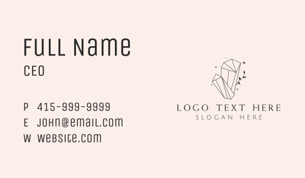  Elegant Crystal Gem Business Card Design Image Preview