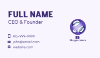 3D Purple Futuristic Sphere Business Card Image Preview