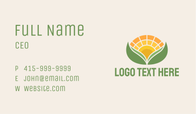 Agricultural Tropical Nature  Business Card Image Preview