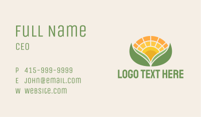 Agricultural Tropical Nature  Business Card