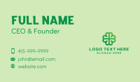 Modern Shamrock Clover  Business Card Preview