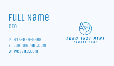 Sports Karate Athlete Business Card Image Preview