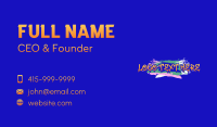 Funky Graffiti Fashion Wordmark Business Card Image Preview