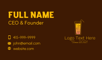 Cold Orange Drink Business Card Design