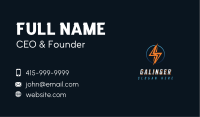 Thunder Bolt Energy Business Card Image Preview