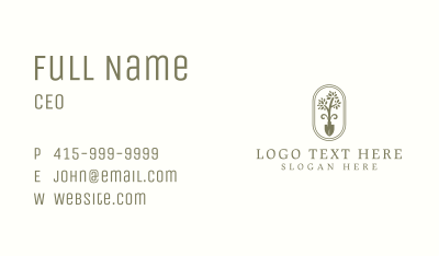Shovel Tree Gardening Business Card Image Preview