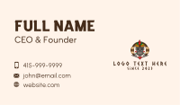 Tribal Skull Spear Business Card Design