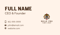 Tribal Skull Spear Business Card Image Preview