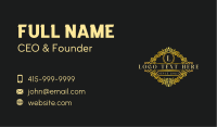 Luxury Royal Crest Business Card Image Preview