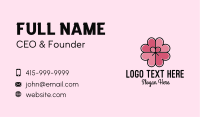 Heart Petal Ribbon Business Card Image Preview
