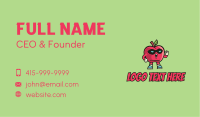 Super Apple Fruit  Business Card Image Preview