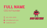 Super Apple Fruit  Business Card Preview