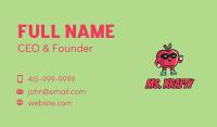 Super Apple Fruit  Business Card Image Preview