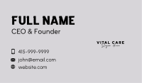 Business Script Wordmark Business Card Image Preview