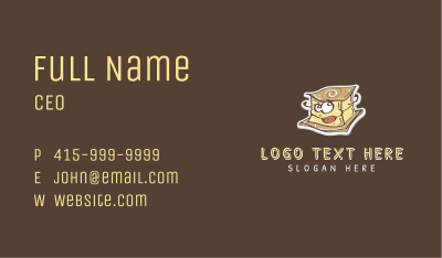Tofu Mascot  Business Card Image Preview