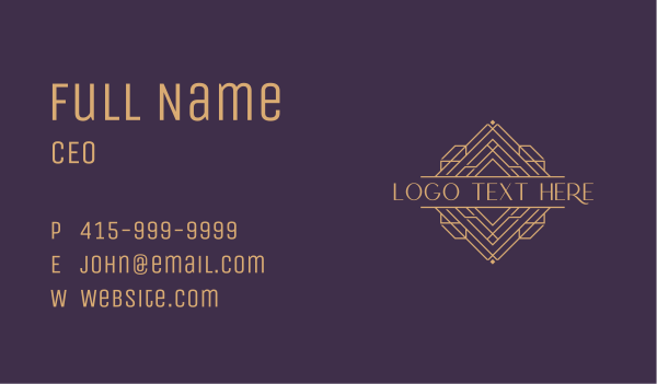 Upscale Studio Company Business Card Design Image Preview