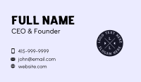 Black Circle Letter Business Card Preview