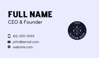 Black Circle Letter Business Card Image Preview