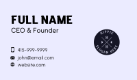 Black Circle Letter Business Card Image Preview