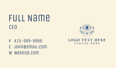 Mystic Eye Hand Business Card Image Preview