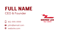 Red Electric Eel Business Card Image Preview