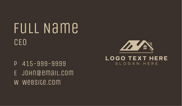 Renovation Roofing Handyman Business Card Design Image Preview
