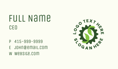 Nature Gear Machine Business Card Image Preview