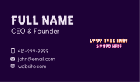 Playful Shapes Wordmark Business Card Image Preview