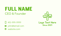 Green Organic Medicine Business Card Image Preview