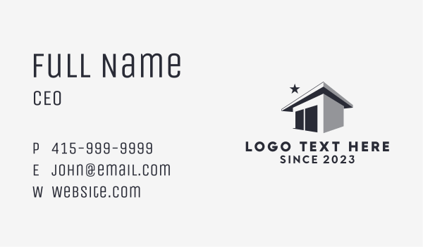 Commercial Storage Warehouse Business Card Design Image Preview