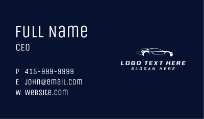 Car Drag Racing Business Card Image Preview