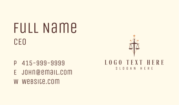 Knife Scale Law Firm Business Card Design Image Preview