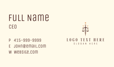 Knife Scale Law Firm Business Card Image Preview