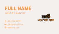 Mining Builder Excavator Business Card Preview