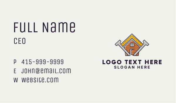 Home Builder Service Business Card Design Image Preview