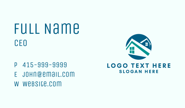 Residential Home Roofing Business Card Design Image Preview