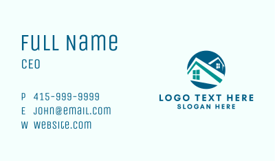 Residential Home Roofing Business Card
