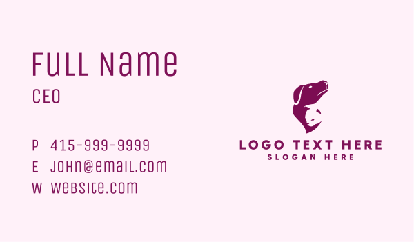 Cat Dog Veterinarian Business Card Design Image Preview
