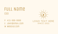 Sun Candle Flame Business Card Image Preview
