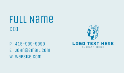 Futuristic Human Head Business Card Image Preview