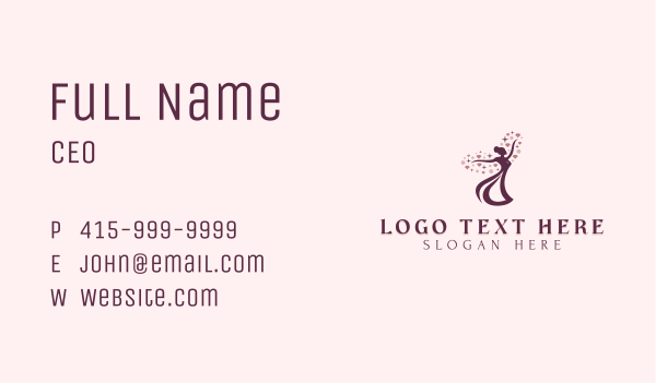 Natural Woman Beauty Business Card Design Image Preview