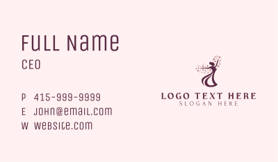 Natural Woman Beauty Business Card Image Preview