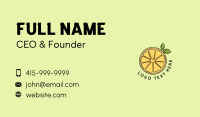 Fresh Orange Slice Business Card Design