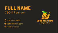 Snail Orange Juice Business Card Image Preview