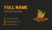 Snail Orange Juice Business Card Preview