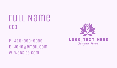 Flower Yoga Instructor Business Card Image Preview