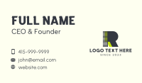 Tech Gamer Letter R  Business Card Image Preview