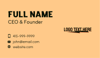Generic Thunder Wordmark Business Card Design