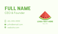 Fresh Watermelon Fruit Business Card Design