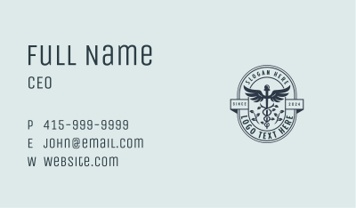 Organic Pharmacy Caduceus Business Card Image Preview